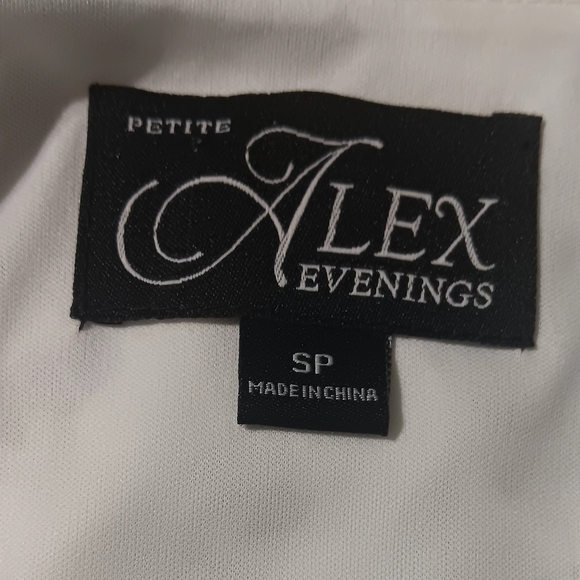 Alex Evenings Blue Flutter Sleeve Blouse - Picture 4 of 7